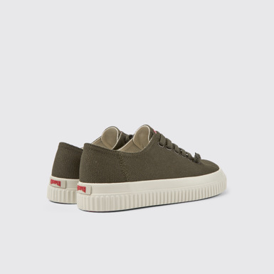 Back view of Peu Roda Green recycled cotton sneakers for women