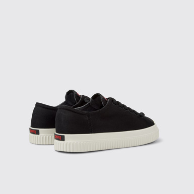 Back view of Peu Roda Black TENCEL® Lyocell Women's Shoes.
