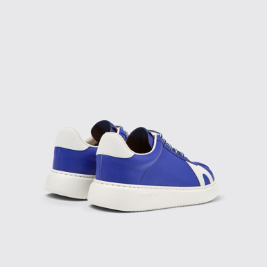 Back view of Runner K21 MIRUM® Blue MIRUM® textile sneakers for women