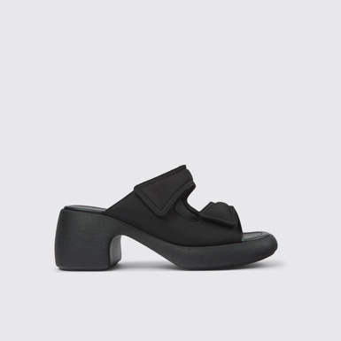 Thelma Black Textile 2-Strap Sandal for Women