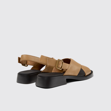 Dana Sandalia con tira cruzada de piel para mujer