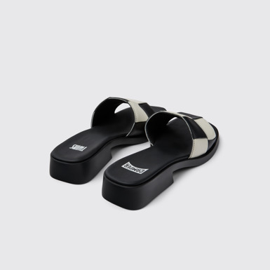 Twins Mules en cuir multicolore pour femme