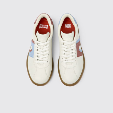 Twins Sneaker de piel blanca para mujer