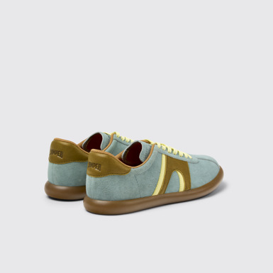 Back view of Pelotas Soller Multicolor Nubuck Sneakers for Women.