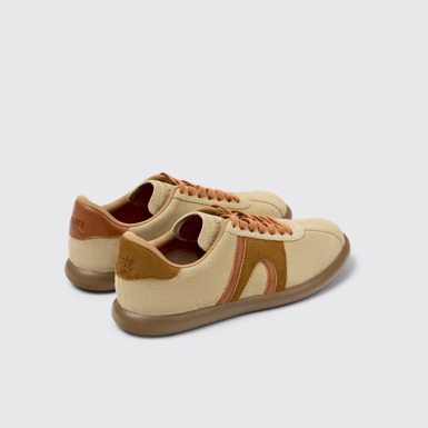 Back view of Twins Multicolor Nubuck Sneakers for Women.