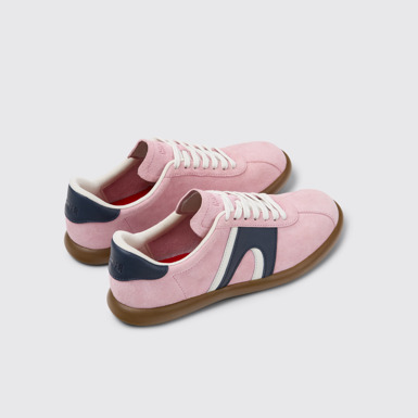 Back view of Pelotas Soller Multicolor Nubuck Sneakers for Women.