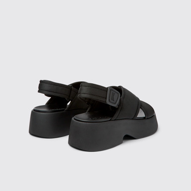 Tasha Sandalia con tira cruzada de tejido para mujer