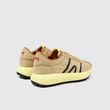 Back view of Pelotas Athens Beige Textile Sneaker for Women