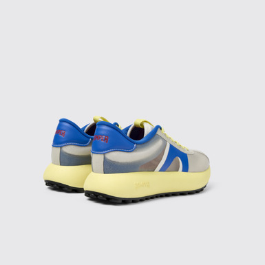 Back view of Pelotas Athens Gray Textile Sneaker for Women