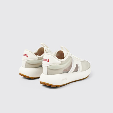 Back view of Pelotas Athens Gray Textile Sneaker for Women