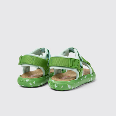 Back view of Pelotas Flota Multicolored Textile Sandal for Women