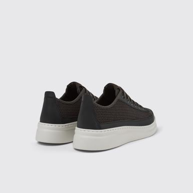 Back view of Runner Gray Textile Sneaker for Women