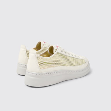Back view of Runner Multicolor Lyocell Mesh and Leather Sneakers for Women.