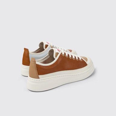 Back view of Twins Multicolor Leather Women's Sneaker.
