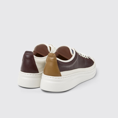 Back view of Twins Multicolor Leather Sneakers for Women.