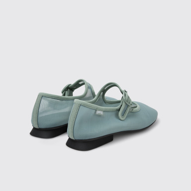 Back view of Casi Myra Green Recycled PET Women's Shoe.