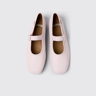 Casi Myra Ballerine in pelle rosa Da donna.