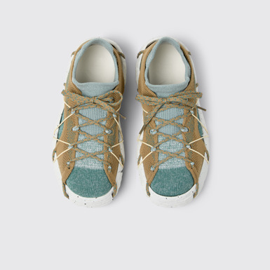 Overhead view of Roku Multicolor Textile Sneakers for Women.