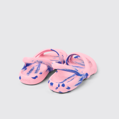 Back view of Kobarah Flat Multicolored unisex Sandal
