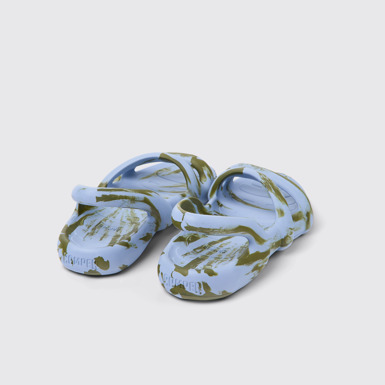 Back view of Kobarah Flat Multicolored unisex Sandal