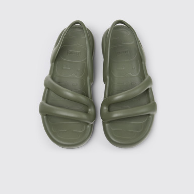 Kobarah Flat Sandales vertes Pour femme.