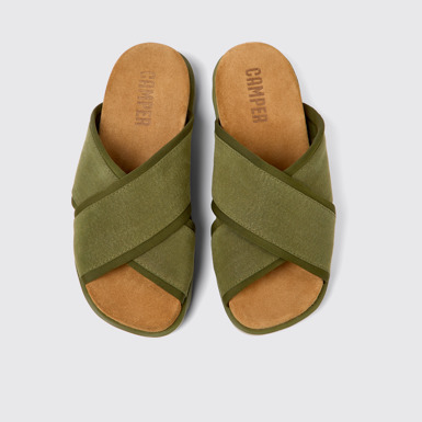 Brutus Sandal 여성 그린 컬러 텍스타일 샌들 상품컷