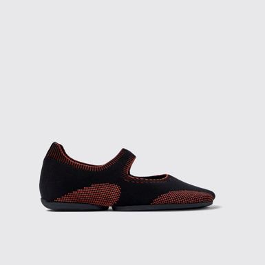 Side view of Right Multicolored Textile Mary Jane for Women