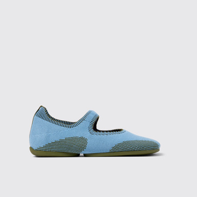Side view of Right Multicolored Textile Mary Jane for Women