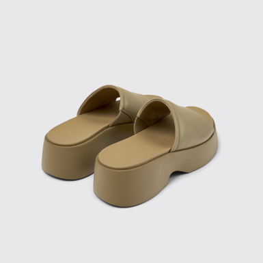 Back view of Tasha Brown Leather Slide for Women