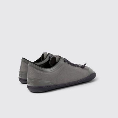 Back view of Peu Gray Textile Shoes for Women