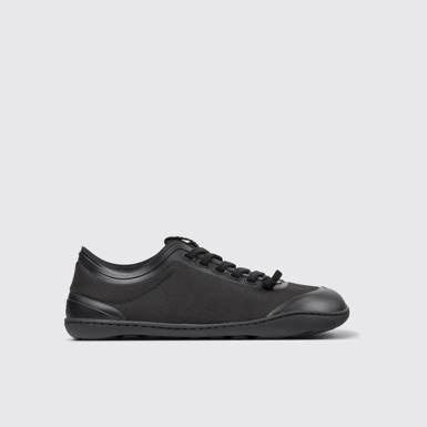 Side view of Peu Black Textile Shoes for Women