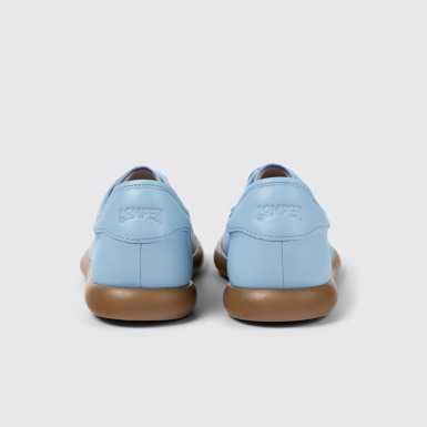 Back view of Pelotas Soller Blue Leather Sneaker for Women