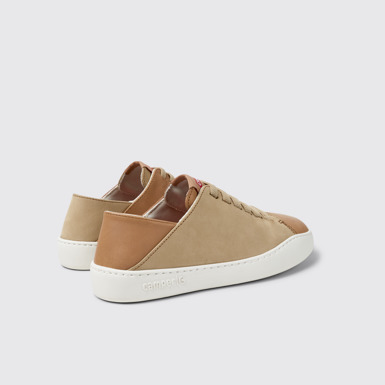 Back view of Twins Multicolor Nubuck and Leather Sneakers for Women.