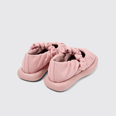 Back view of Onda Pink Textile Mary Jane for Women