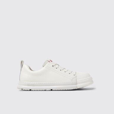 Junction Runner Sneakers de piel blancas para mujer.
