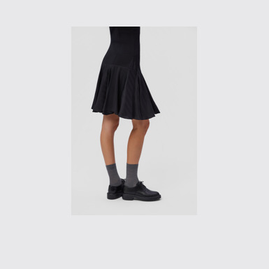 Dean Black Leather Shoes for Women.