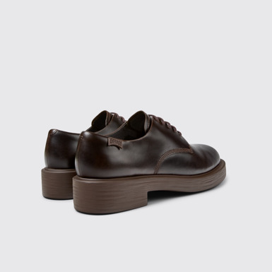 Back view of Dean Brown leather shoes for women