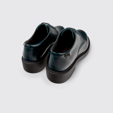 Back view of Dean Green leather shoes for women