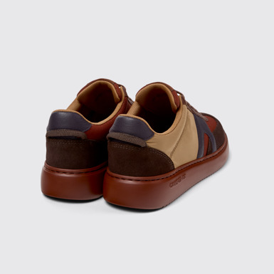 Back view of Runner K21 Multicolored Textile and Nubuck Sneakers for Women