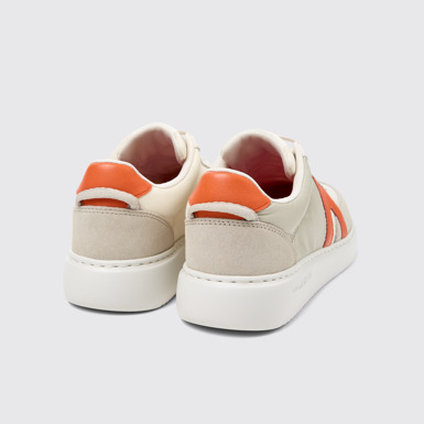 Back view of Runner K21 Multicolored Textile and Nubuck Sneakers for Women