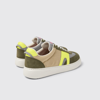 Back view of Runner K21 Sorona® Multicolor Recycled PET and Nubuck Women's Sneakers.