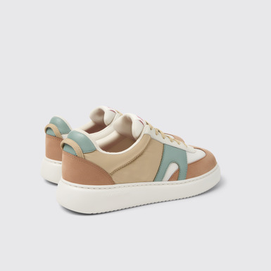 Back view of Runner K21 Sorona® Multicolor Recycled PET and Nubuck Sneakers for Women.