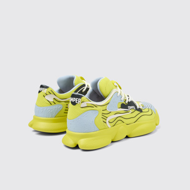 Back view of Karst Multicolored Textile Sneaker for Women