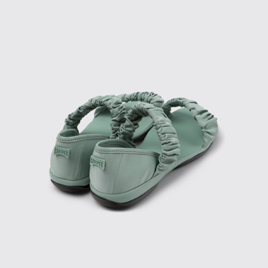 Back view of Right Green Recycled PET and Leather Sandals for Women.