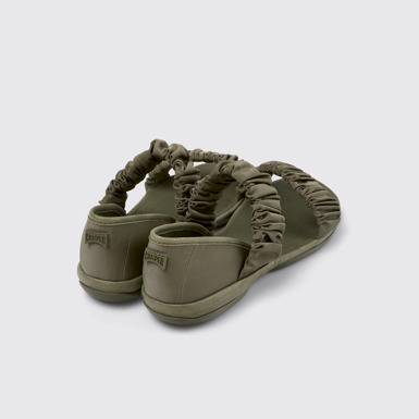 Back view of Right Green Recycled PET and Leather Sandals for Women.