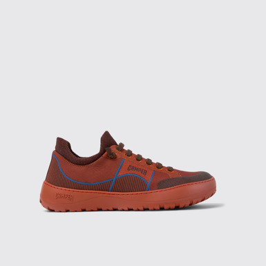 Peu Serra Weinroter Sneaker aus Recycling-PET für Damen.