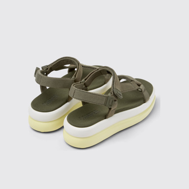 Back view of Pelotas Flota Up Green Recycled PET Sandals for Women.