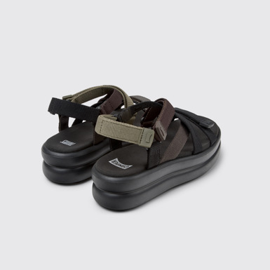 Back view of Twins Multicolor Recycled PET Women's Sandals.
