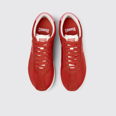 Overhead view of Pelotas XLF Multicolor Textile and Nubuck Leather Sneakers for Women.