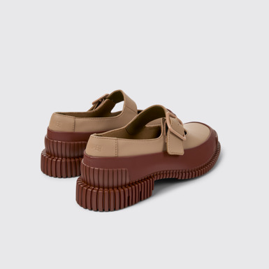 Back view of Pix Multicolor Leather Women's Shoe.
